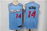 Heat 14 Tyler Herro Light Blue Nike 2020 City Edition Swingman Jersey,baseball caps,new era cap wholesale,wholesale hats